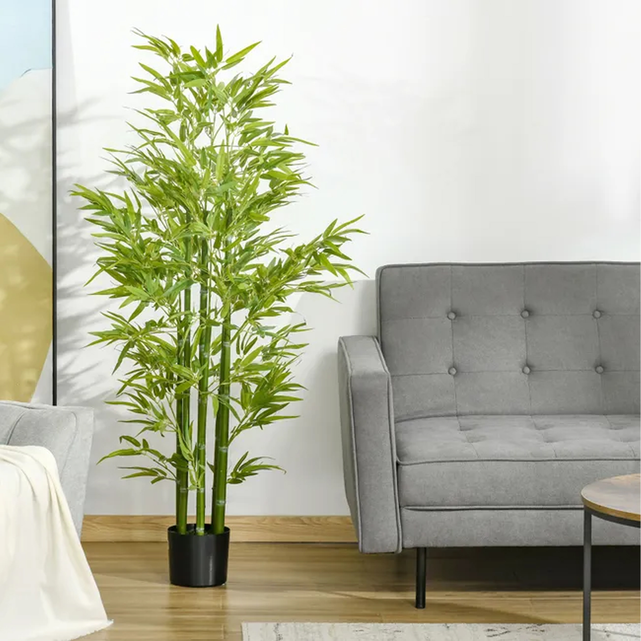 foto del prodotto pianta ornamentale per interno ed esterno albero di bamb artificiale in vaso 120cm