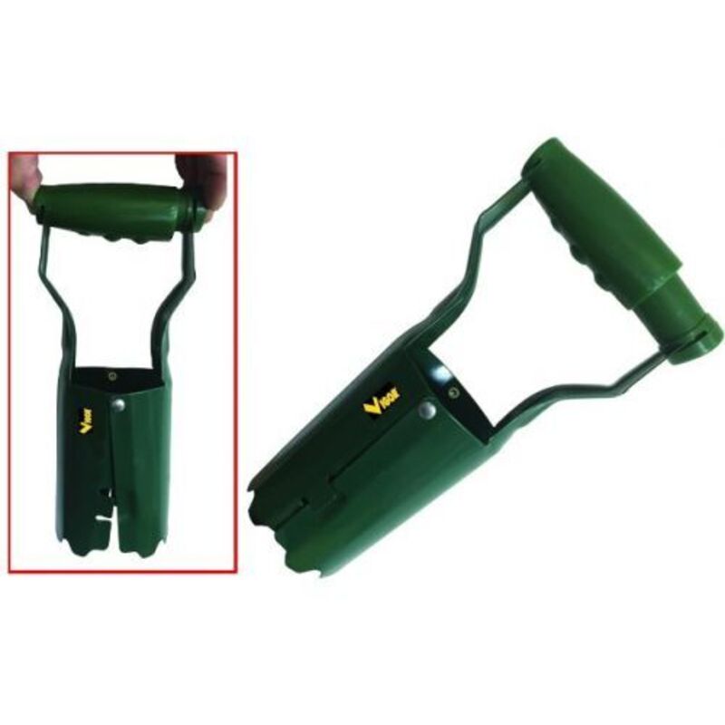 foto del prodotto piantabulbi vigor c sistema a molla acciaio attrezzo da giardino manuale 15378