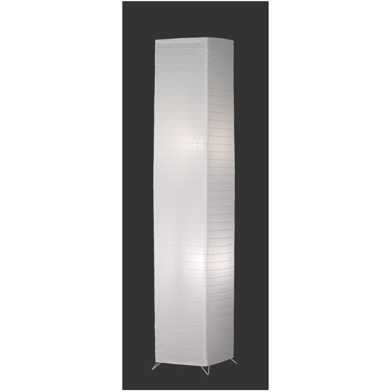 foto del prodotto piantana 2xe27 bamboo carta bianca h130 cm trio lighting
