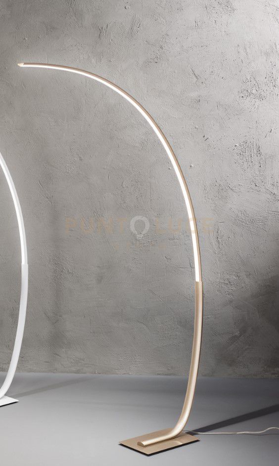 foto del prodotto piantana a led 3000k 1500lm 30w keep oro dimmerabile h.200cm