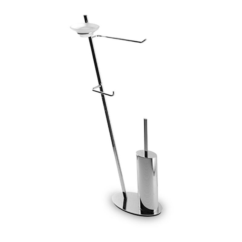 foto del prodotto piantana bagno water bidet in ottone cromato design ovale inclinato piantana bagno