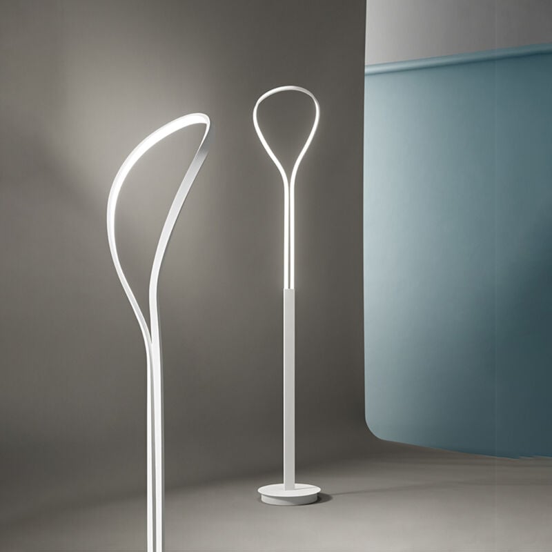 foto del prodotto piantana blossom led 32w 2560lm 3000k in metallo colore bianco