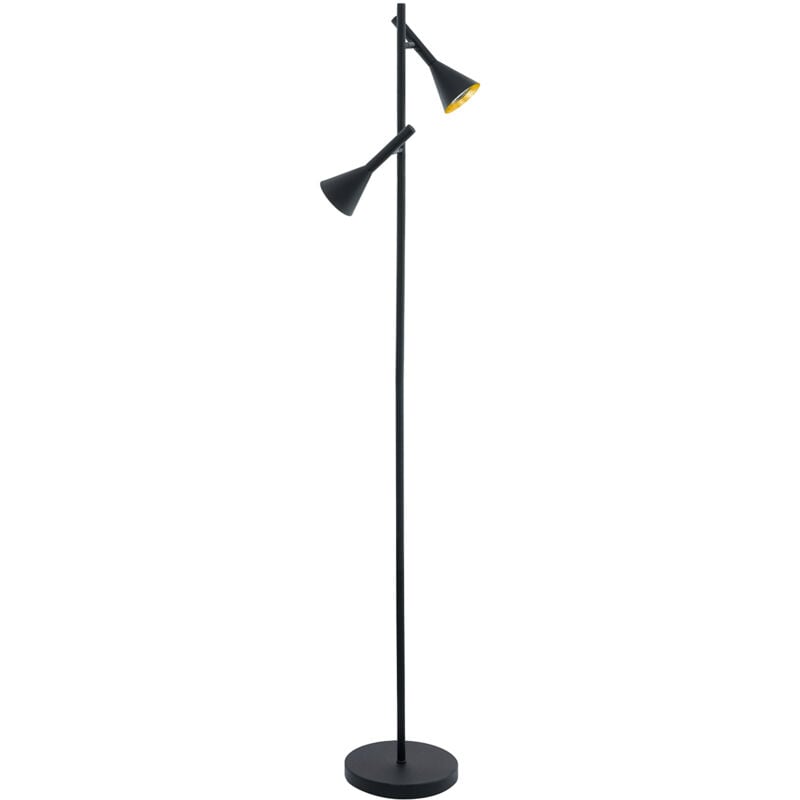 foto del prodotto piantana contemporanea cortaderas acciaio nero 2 luci gu10 4,8w