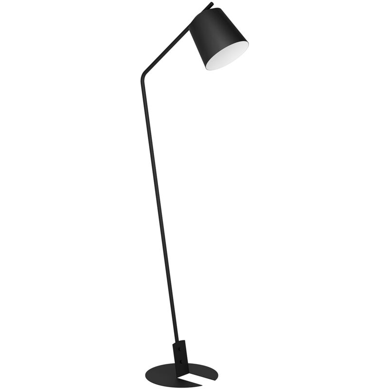 foto del prodotto piantana contemporanea oneda acciaio nero 1 luce e27