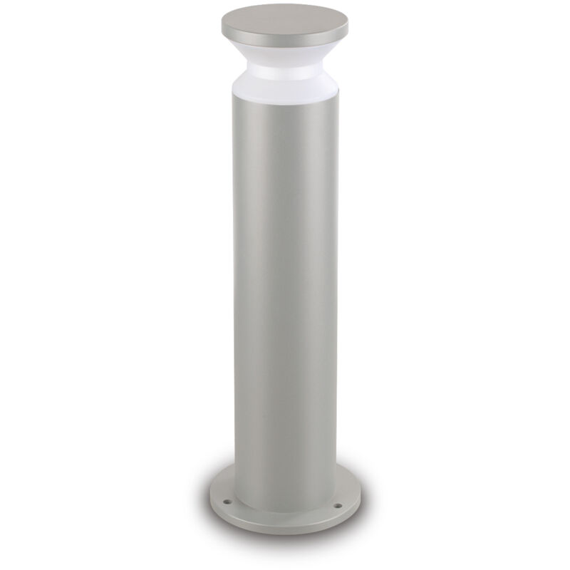 foto del prodotto piantana contemporanea torre alluminio grigio 1 luce e27 15w ip44