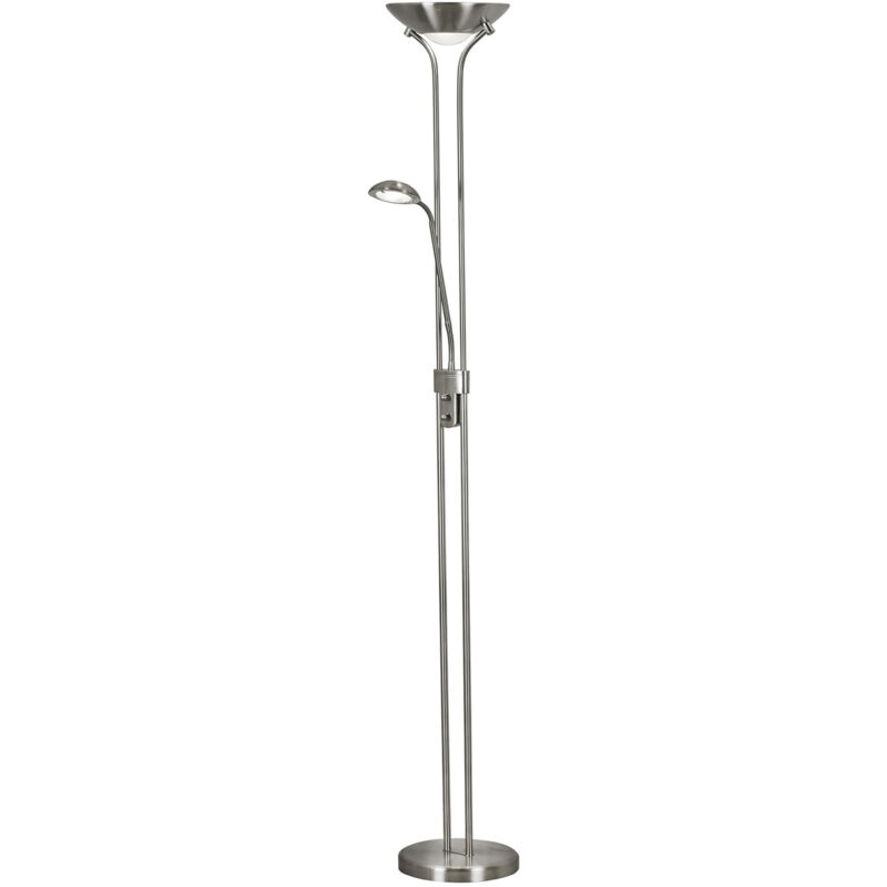 foto del prodotto piantana contemporaneo mother child acciaio argento vetro led 15,41w 3000k