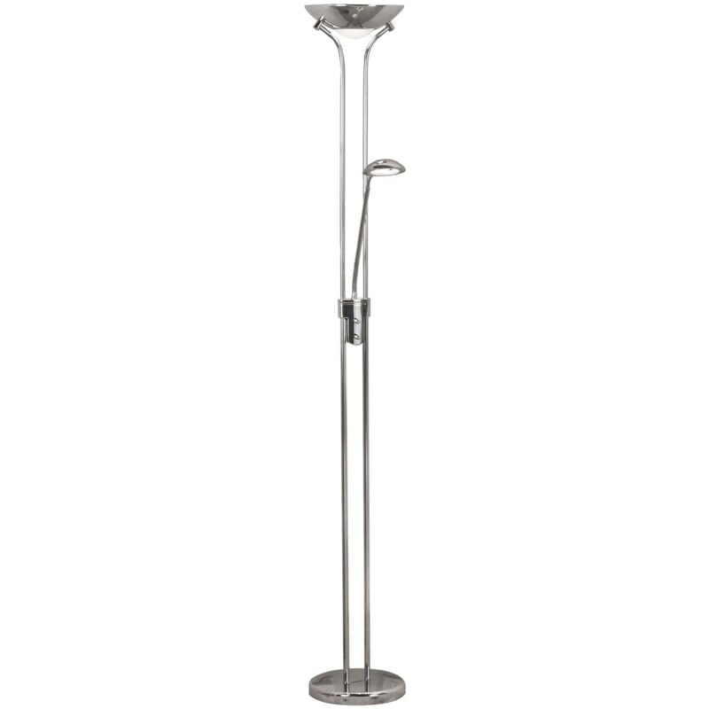 foto del prodotto piantana contemporaneo mother child acciaio cromo vetro led 15,41w 3000k