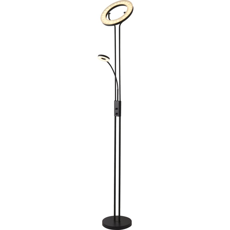 foto del prodotto piantana contemporaneo mother child acciaio nero policarbonato led 25,5w 3000k
