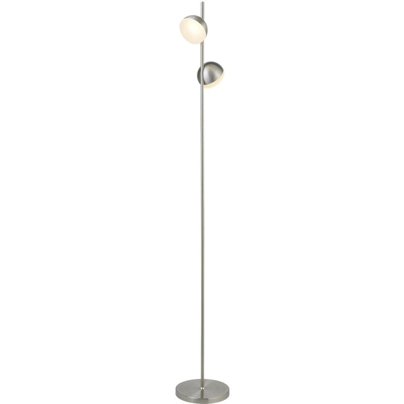 foto del prodotto piantana contemporaneo tully acciaio argento policarbonato led 12w 3000k