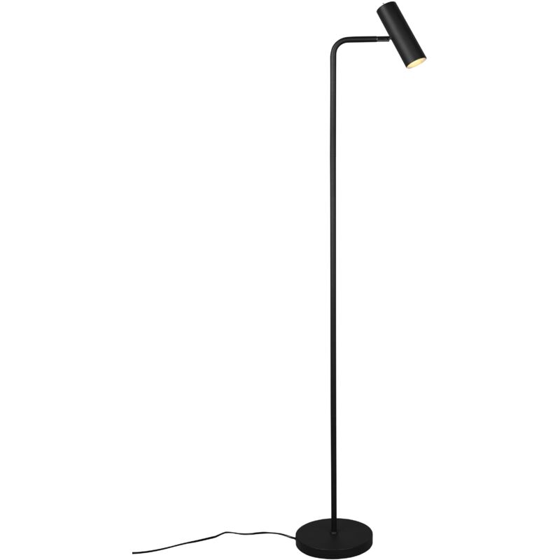foto del prodotto piantana da interno a led in metallo nero opaco