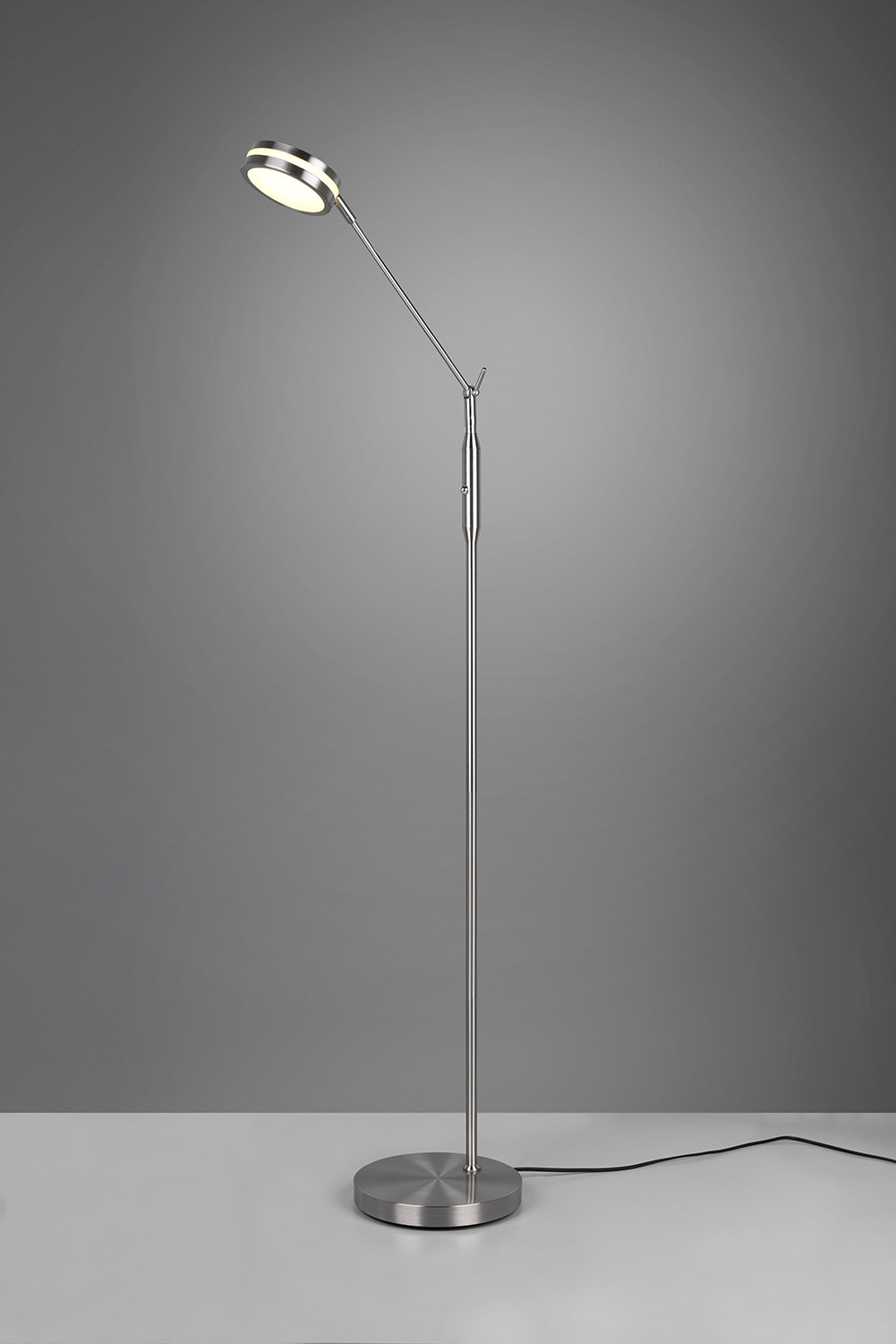 foto del prodotto piantana da interno a led smd in metallo nickel opaco