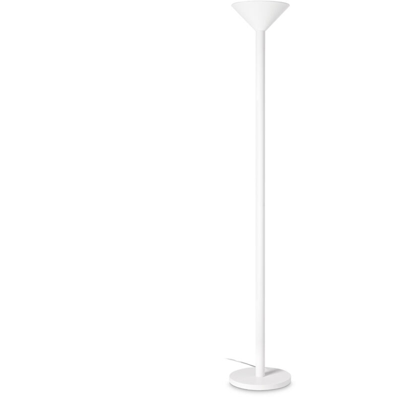 foto del prodotto piantana da terra contemporanea mix metallo bianco 1 luce e27 42w ip20