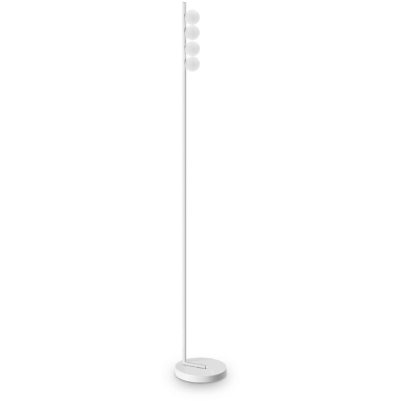 foto del prodotto piantana da terra contemporanea ping pong metallo bianco led 12w 3000k ip20