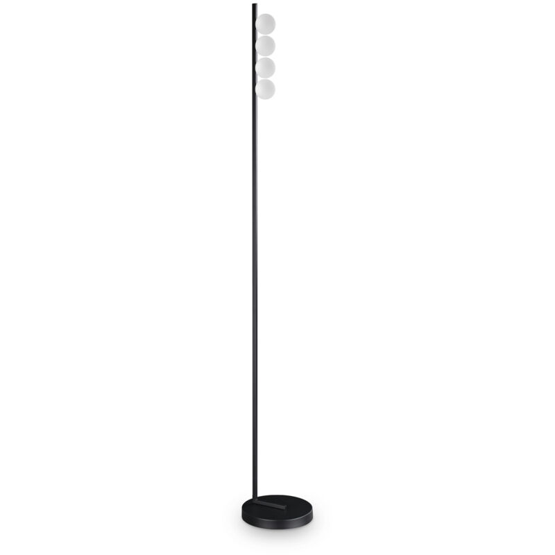 foto del prodotto piantana da terra contemporanea ping pong metallo nero led 12w 3000k ip20