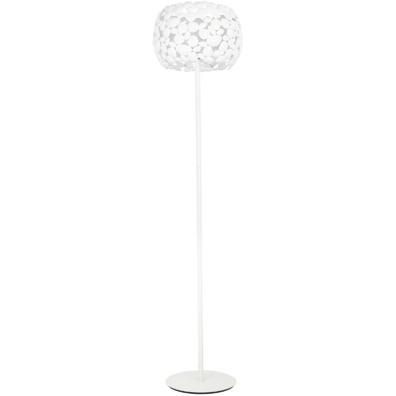 foto del prodotto piantana dioniso in metallo bianco 163 cm. 