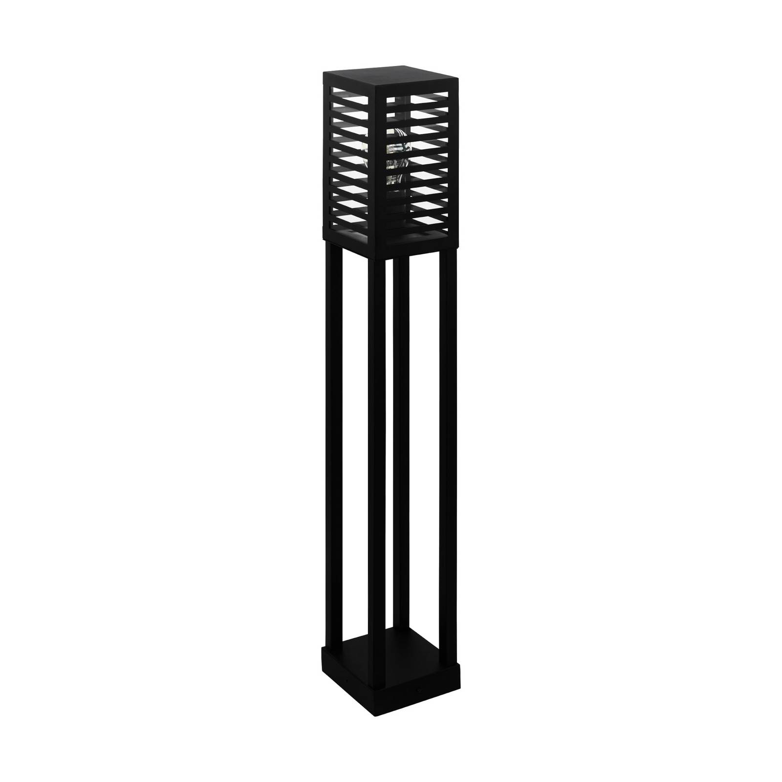 foto del prodotto piantana esterno contemporaneo alamonte 3 alluminio nero 1 luce e27