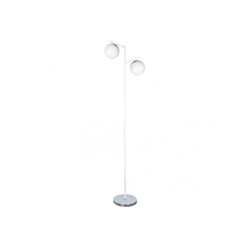 foto del prodotto piantana havana de 2xe14 bianco cromo 160x25x40 cm