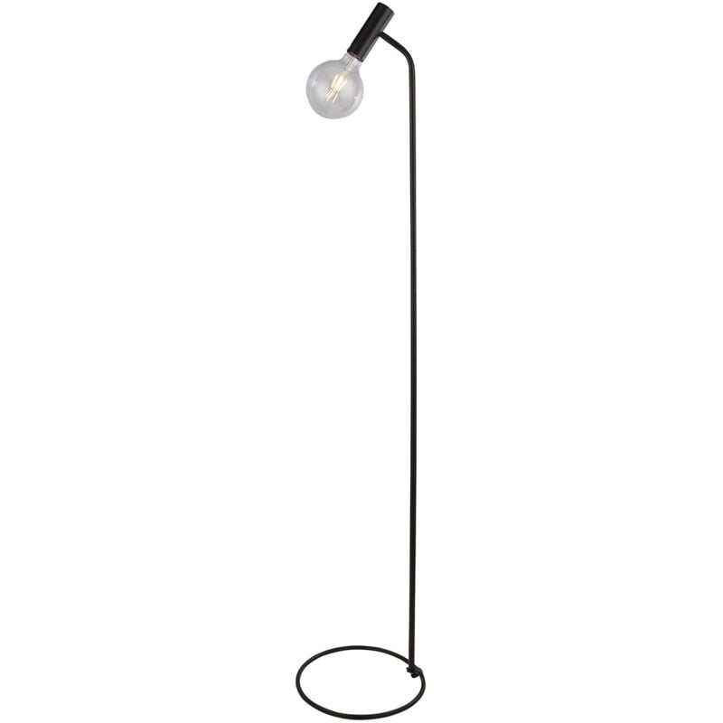foto del prodotto piantana industrial nordico dulwich acciaio nero 1 luce e27