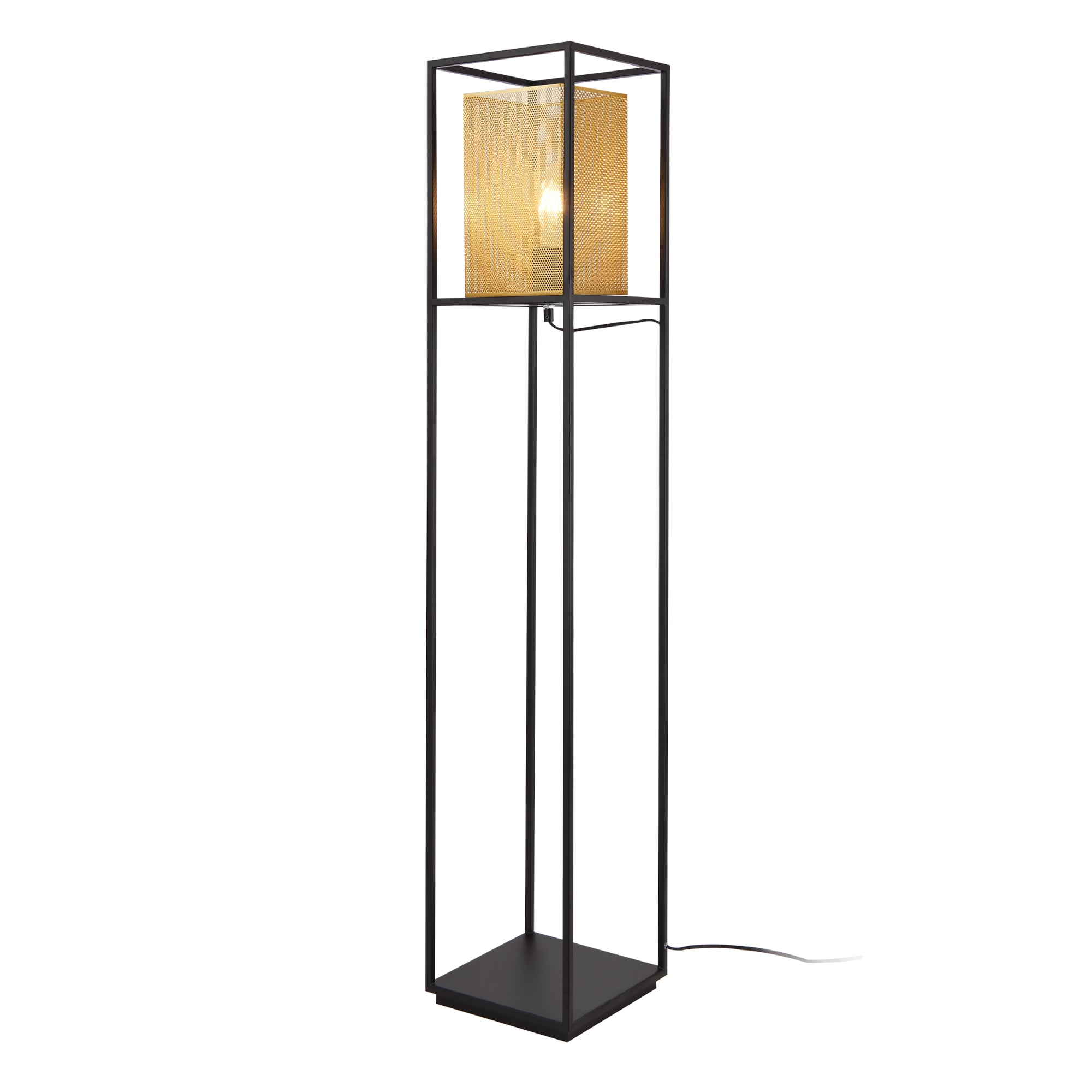 foto del prodotto piantana lampada lampada 123 x 22 x 22 cm nero oro 03 0007317