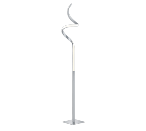 foto del prodotto piantana led, metallo, nichel opaco, 20,5x145x20,5 cm, course