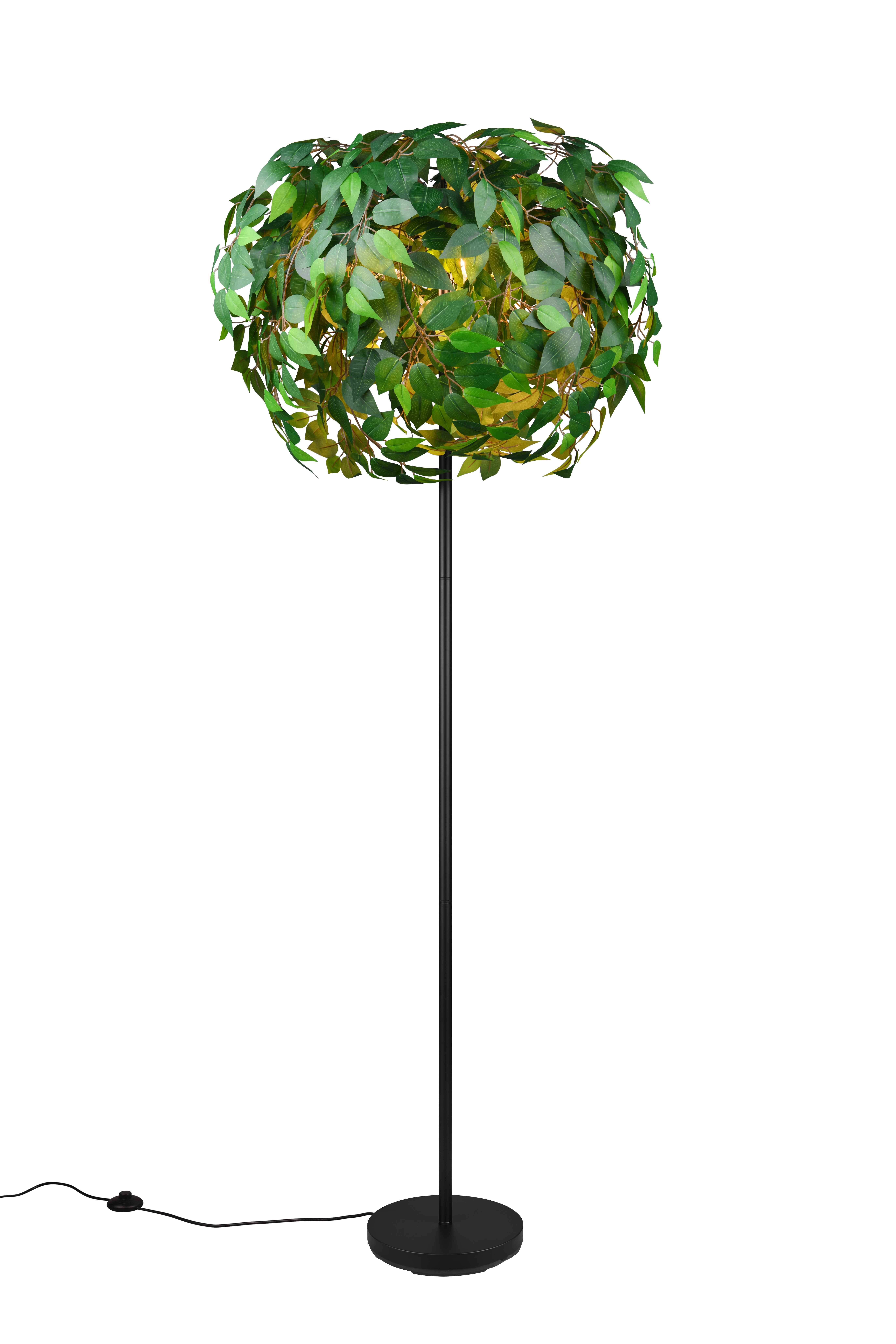 foto del prodotto piantana, metallo e plastica, verde effetto naturale, h 180 cm, leavy