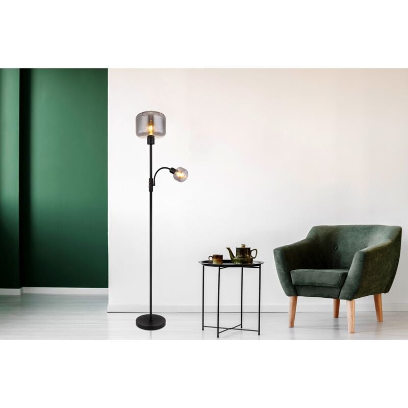 foto del prodotto piantana metallo nero opaco 1 x e27