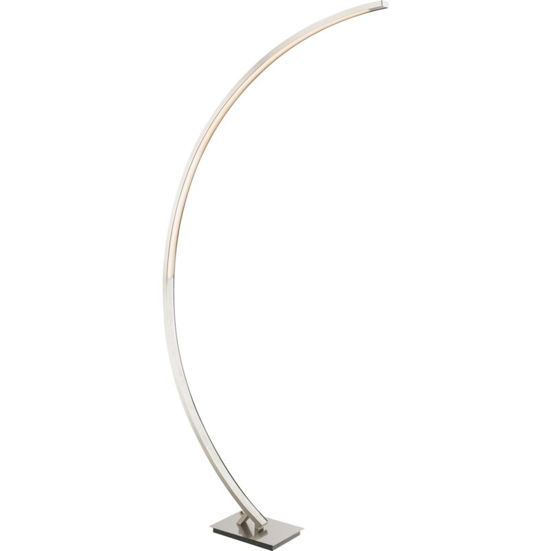 foto del prodotto piantana metallo nichel satinato, led