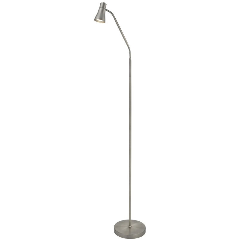 foto del prodotto piantana moderna allegro acciaio argento 1 luce gu10