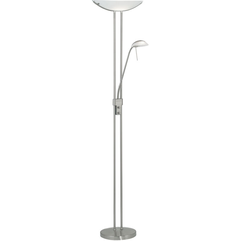 foto del prodotto piantana moderna baya acciaio nichel satinato 1 luce r7s 230w