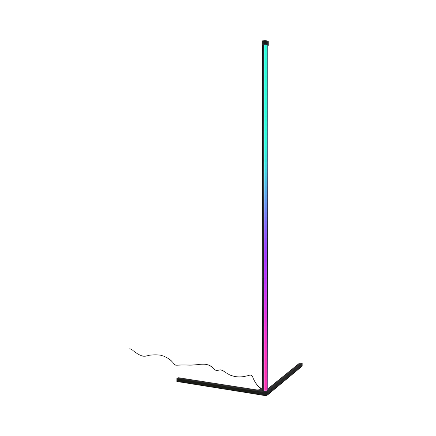 foto del prodotto piantana moderna frameless metallo nero led integrato 24w 4000k