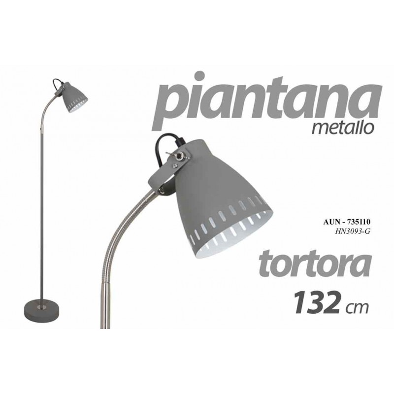 foto del prodotto piantana moderna lampada da terra tortora cm 132 h