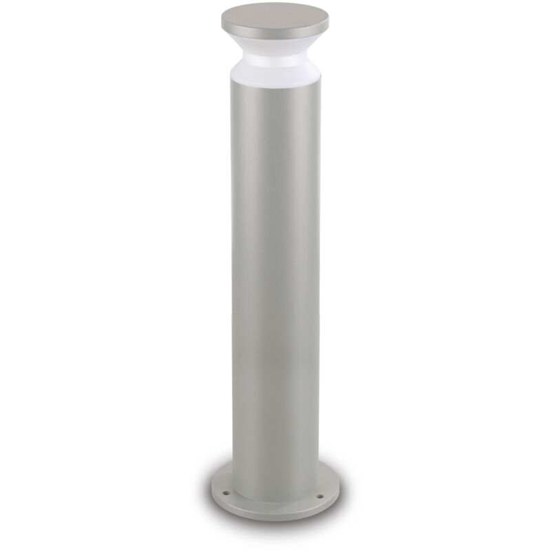 foto del prodotto piantana moderna torre alluminio grigio 1 luce e27 15w ip44