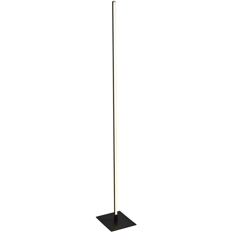 foto del prodotto piantana moderna tribeca acciaio bianco policarbonato nero led 17,7w cct