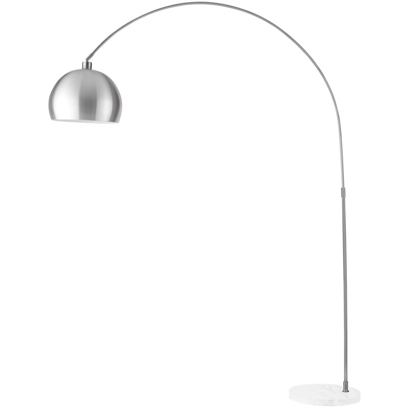 foto del prodotto piantana plaza con base in marmo e diffusore nichel 200 cm. 