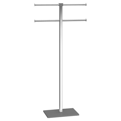 foto del prodotto piantana porta asciugamani gedy ra31 08 rainbow cromo e grigio