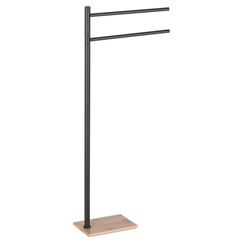 foto del prodotto piantana porta asciugamani gedy ta31 41 tania bamboo e nero