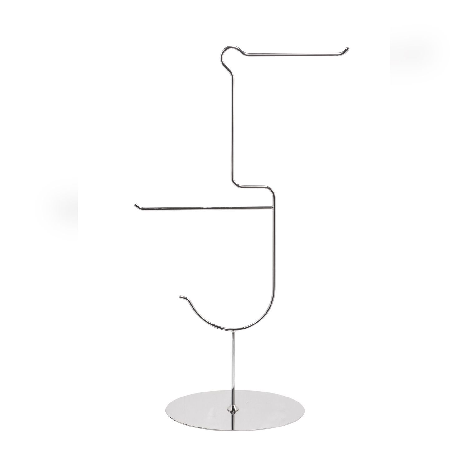 foto del prodotto piantana porta asciugamani lucido in acciaio inox aisi 304 mod. pellicano