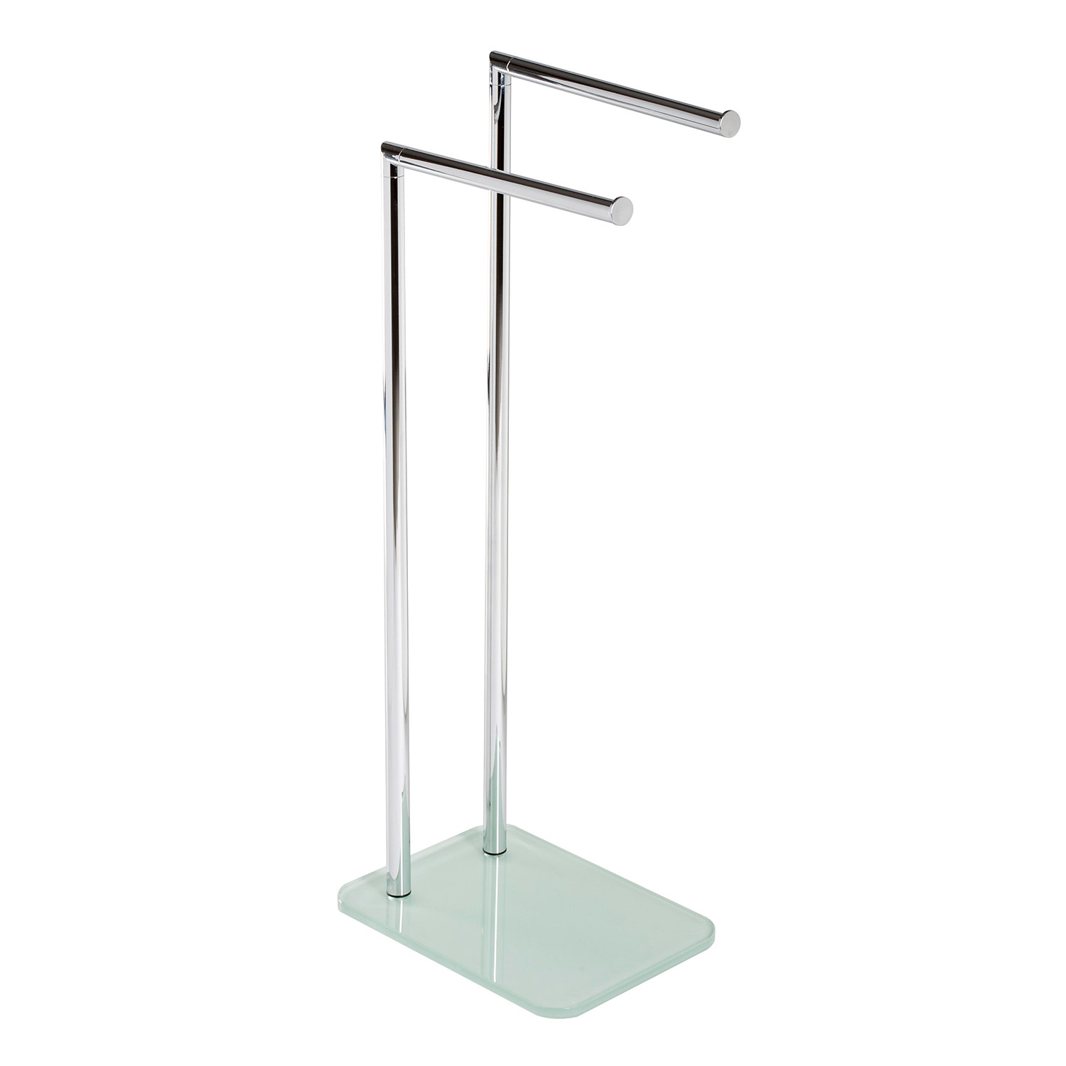 foto del prodotto piantana porta asciugamani portasalviette in vetro mod. zero