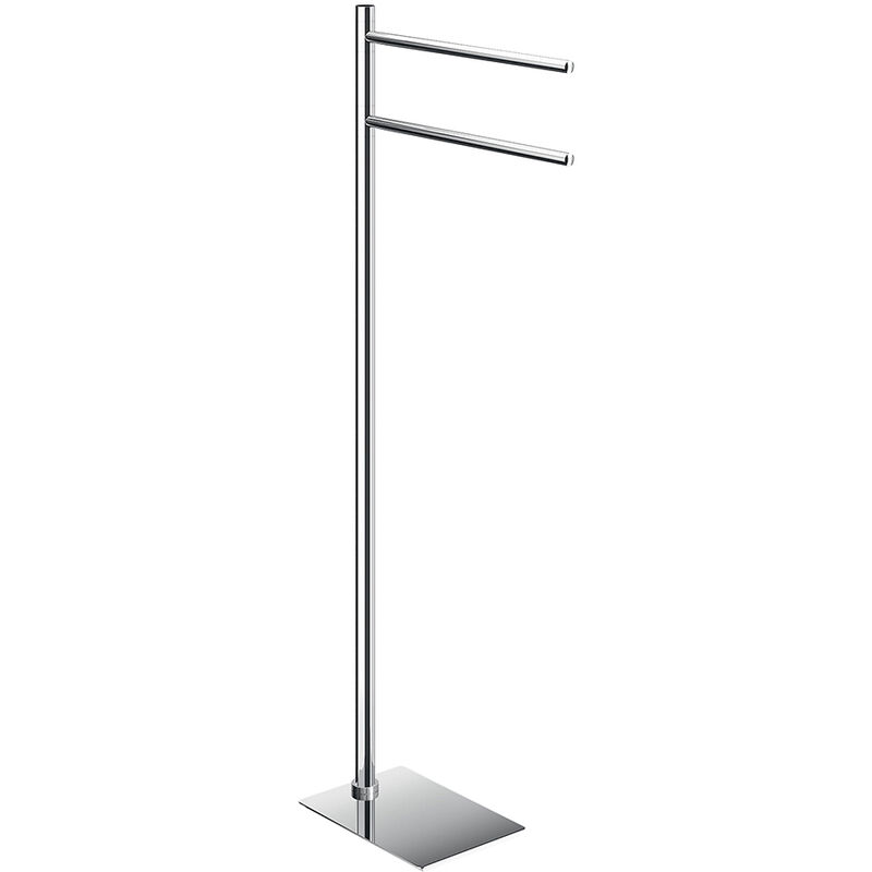 foto del prodotto piantana portasalviette gedy linea trilly a doppio braccio cromato
