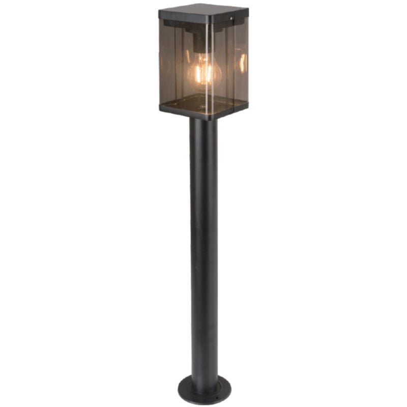 foto del prodotto piantana solare led giardino 2.5w sensore di movimento nero bianco caldo ip44 v tac