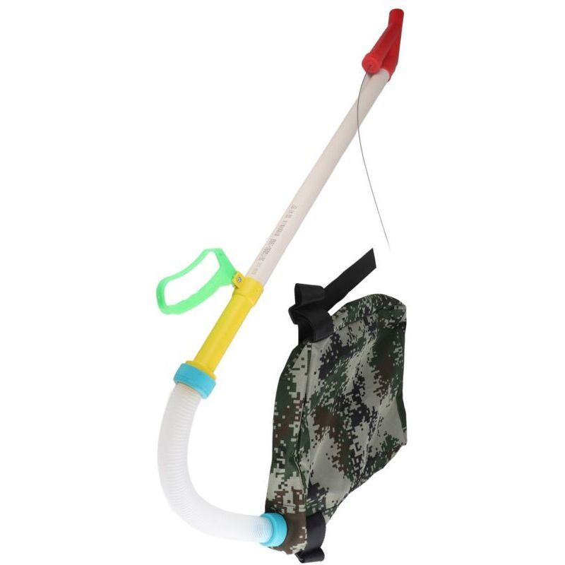 foto del prodotto piantatrice di fagioli con manico flessibile, spandiconcime manuale con sacco per mais, verdure, canna da zucchero, alberi da frutto