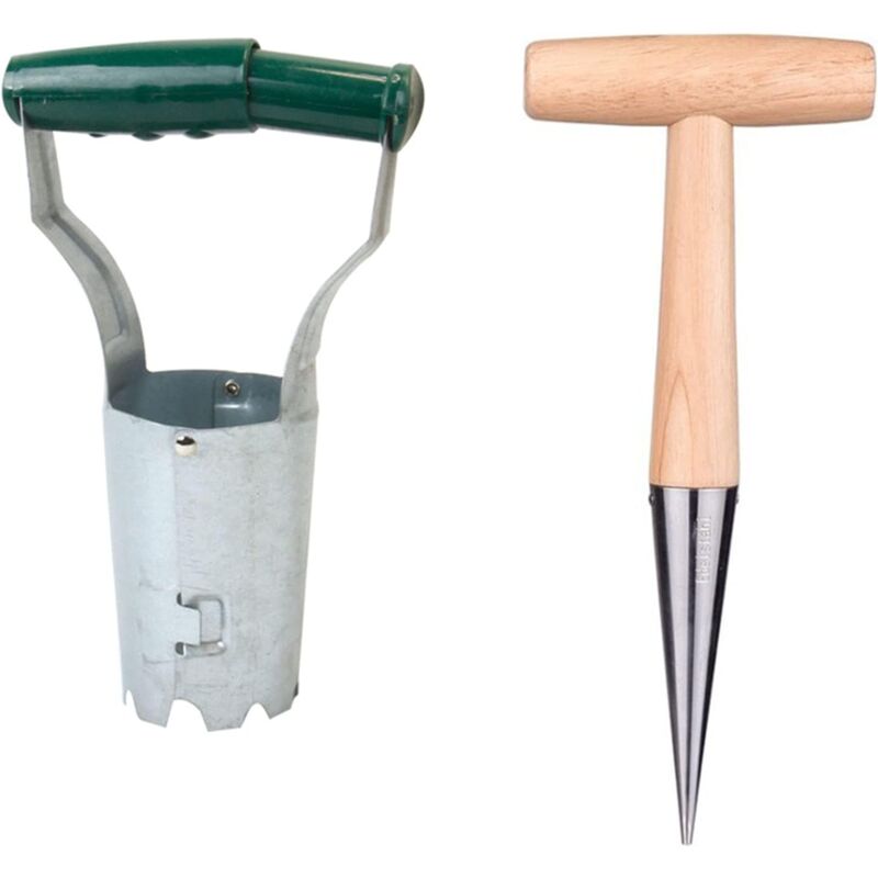 foto del prodotto piantatrici per bulbi con set di attrezzi da giardino confezione da 2 per piantare bulbi