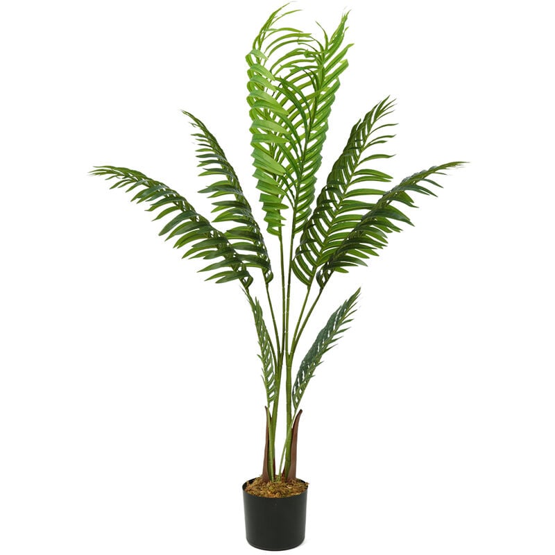 foto del prodotto piante artificiali, palma finta in vaso, pianta artificiale, albero areca, piante artificiali,per camera da letto ufficio giardino decorazione festa