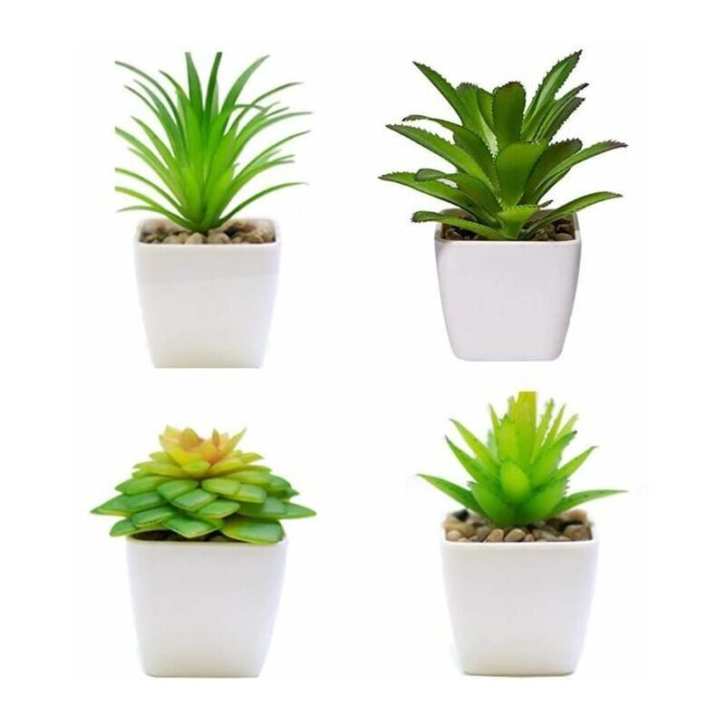foto del prodotto piante finte con vaso erba artificiale ufficio piante succulente artificiali casa balcone piante artificiali per interni ed esterni