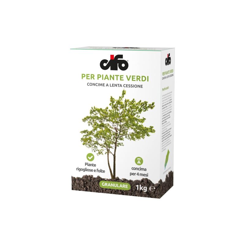 foto del prodotto piante verdi concime granulare lenta cessione 1 kg cifo
