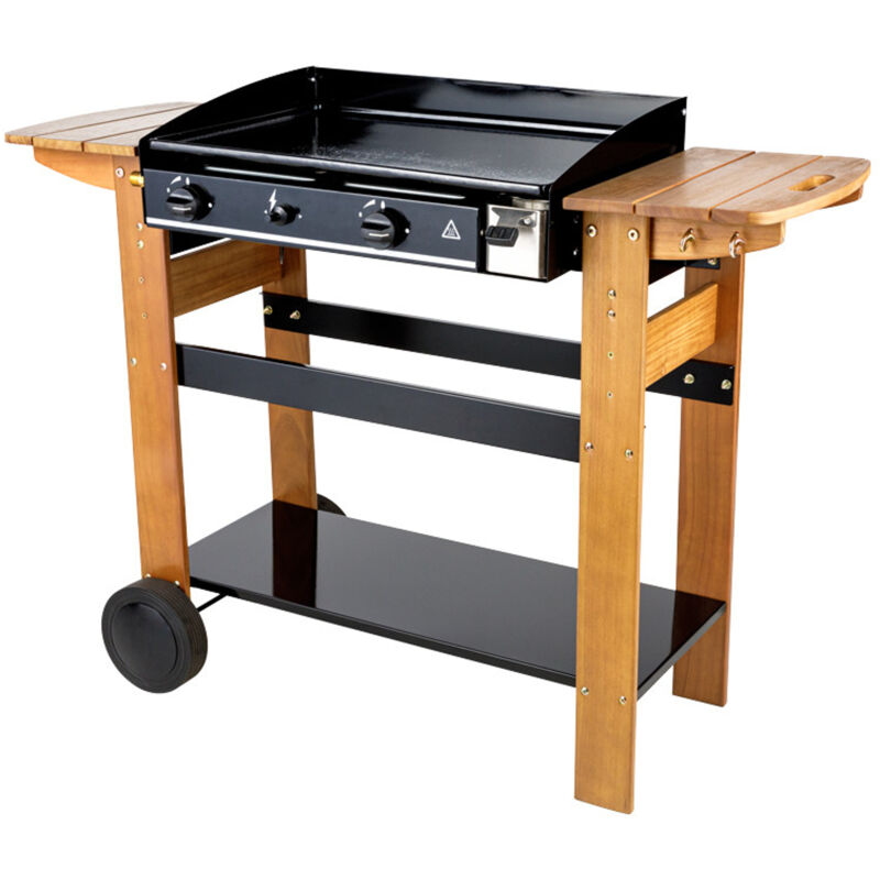 foto del prodotto piastra a gas ascain 2 bruciatori 6kw legno