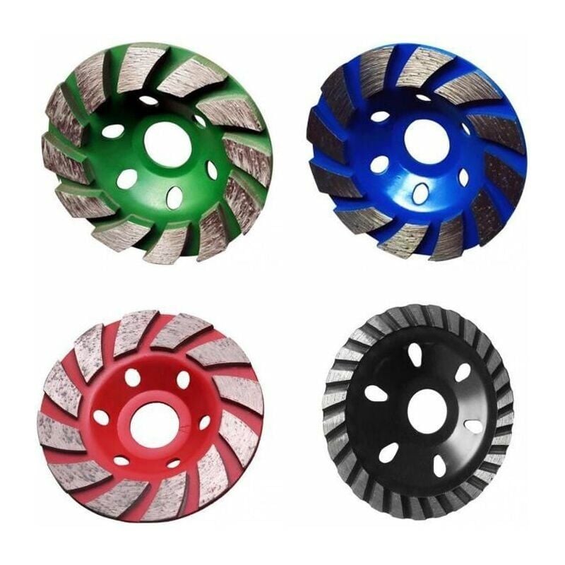 foto del prodotto piastra abrasiva per disco diamantato per smerigliatrice per pietra in cemento 100x22mm, 4 pezzi