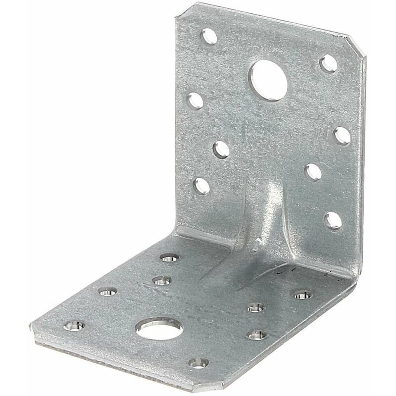 foto del prodotto piastra angolare giunzione 70x70x55x2,5 mm zinc