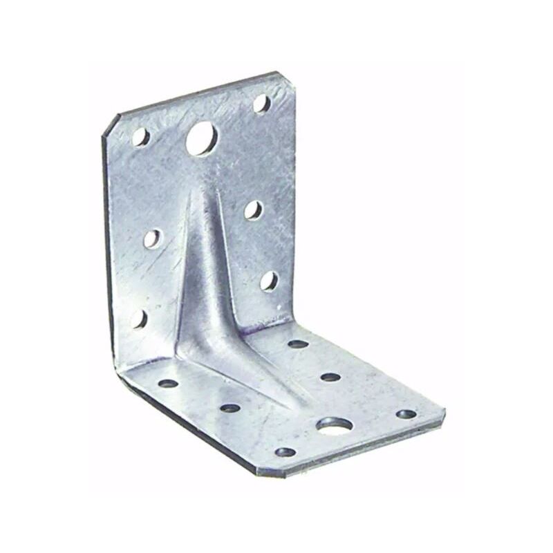 foto del prodotto piastra angolare nervata per elementi in legno 90x105x105 mm