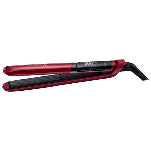 foto del prodotto piastra capelli remington silk straightener s9600 rosso e nero